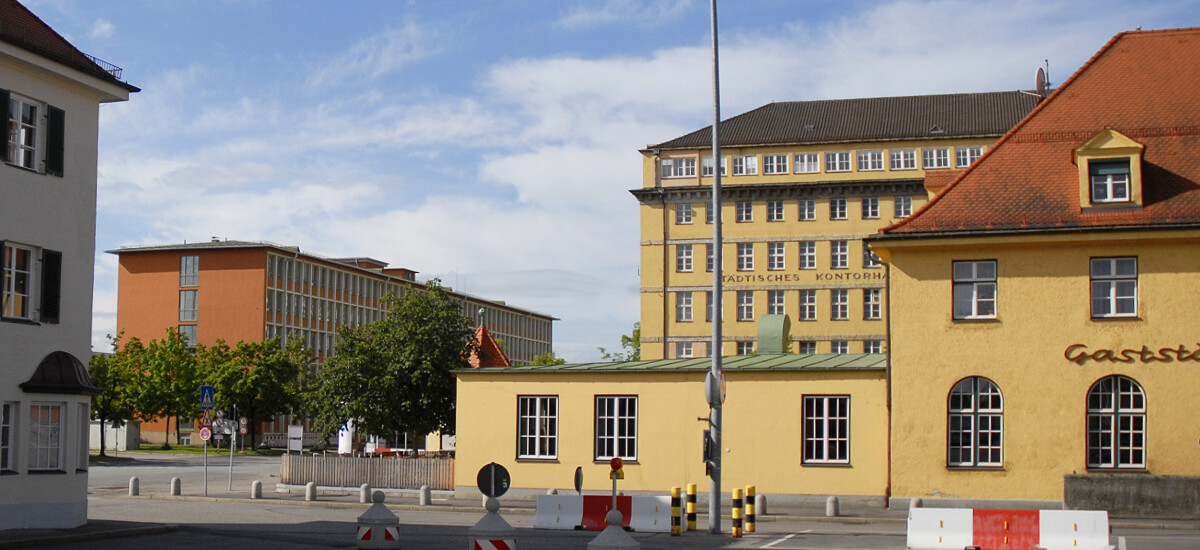 Gaststätte und Kontorhaus I und II - denkmalgeschütze Gebäude, Großmarkt München Gaststätte und Kontorhaus I und II - denkmalgeschütze Gebäude, Großmarkt München